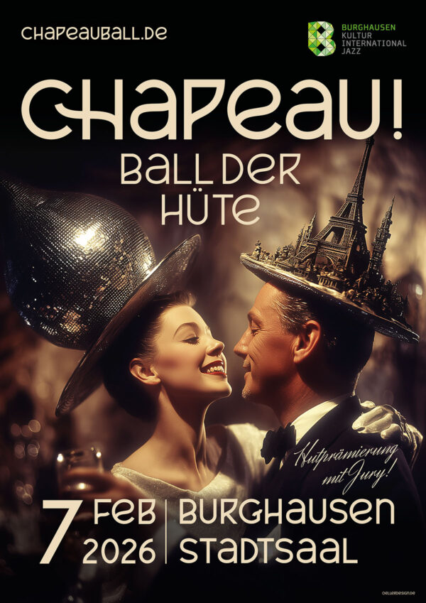 Chapeauball 2026 Plakat www oellerdesign de